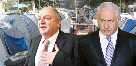 בנימין נתניהו, יצחק תשובה / צלם: רויטרס, תמר מצפי, רוני שיצר